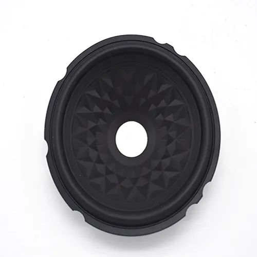 Manufacturer 6.25 inch black PP cone with rubber edge wholesale in China
