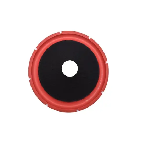 Industrial supply 12 inch black non-press paper cone with red color foam edge factory in China