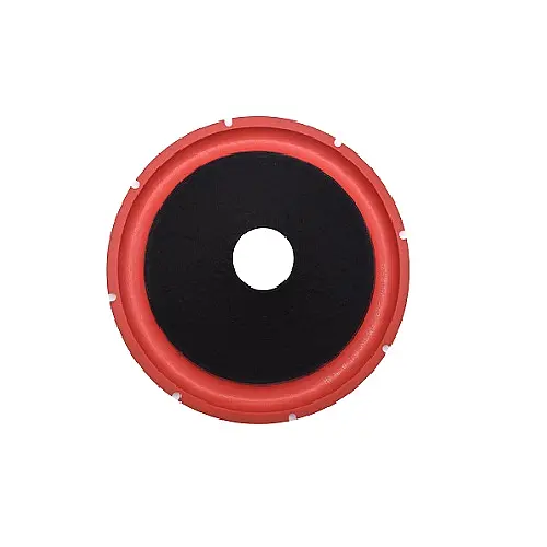 Industrial supply 12 inch black non-press paper cone with red color foam edge factory in China