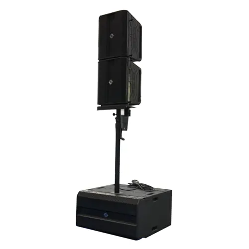 Manufacturer 2x10 inch active wooden small line array with DSP function
