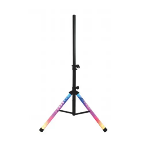 Custom 1.4m speaker stand with Rainbow color light
